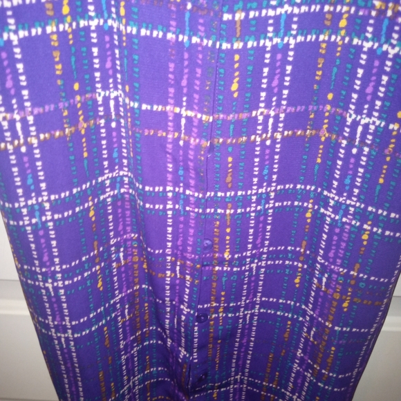 Appleseed's Petites Button down Purple dress w/ Belt Size 10P 💜 - Picture 7 of 12